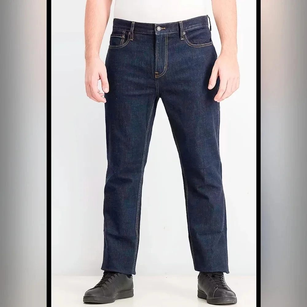 OLD NAVY LOOSE STRAIGHT LEG DARK WASH JEANS Mens Size 36